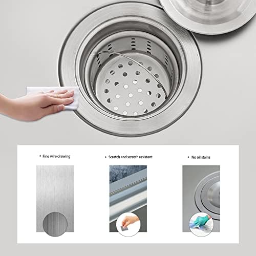 Мијалник со мијалник со мијалник од не'рѓосувачки челик со еден сад за мијалник за миење садови, мијалник за миење садови за миење садови, монтиран со заграда, погод