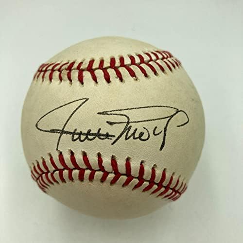 Убав Вили Мејс потпиша гроздобер Национална лига Фејни Бејзбол со JSA COA - Автограмирани бејзбол