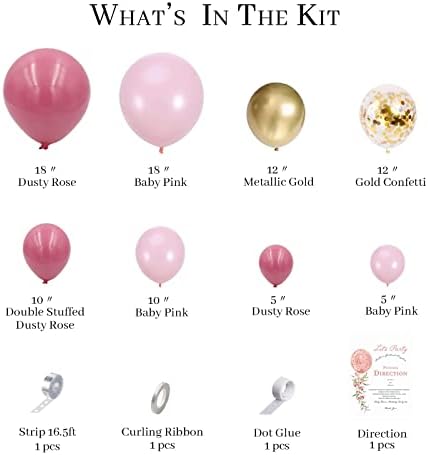 Pateeha 2 Постави комплет за розови балони за балон и балон со пеперутка за свадбени невестински туш роденденски туш украси за грицка