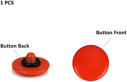 LXH 2 Пакет Портокалова Конвексна Метална Копче За Меко Ослободување Допир Со Прст Одговара На Секое Стандардно Ослободување Со Нишки