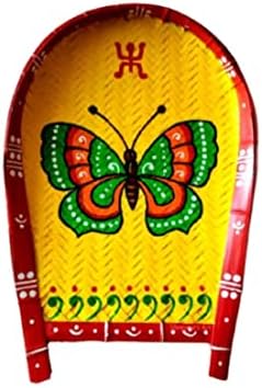 Бенгалски бамбус куло пеперутка насликана фиока за чувари на пуја самагри за традиционална пуја