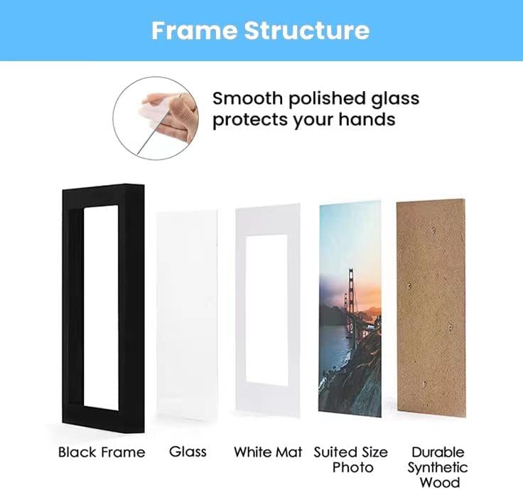 FrameNow 11x14 Рамка за слика за домашен декор - вистинска стакло со висока дефиниција, елегантна фото -рамка за квалитет со wallидови -