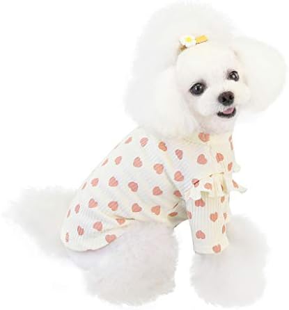 Honprad кутре кошула мала облека за миленичиња есен зимска loveубов, дното на дното на зимската кучиња облека за мали кучиња девојче