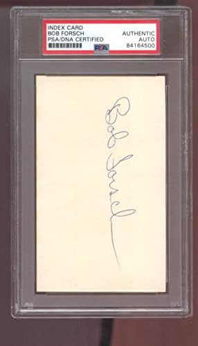 Боб Форш потпиша автограмиран автограм автограм PSA PSA/DNA COA Бејзбол Индекс картичка - Автограмирани фотографии од MLB