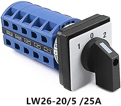 Прекинувач Ienyu LW26-20 1/2/3/4/5 Прекинувач за враќање на спојниците 20A разноврсен прекинувач за промена на преносот 440V 20A прекинувач
