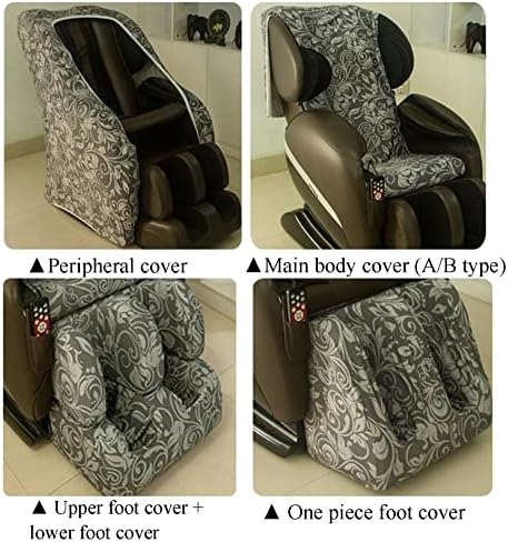 Ризифер целото тело Шајтсу -стол за масажа, нула гравитација единечна лежечка столица за истегнување на ткаенини за заштитни капаци за сите видови