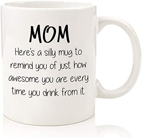 Мамо да ве потсетам на смешна кригла за кафе - подароци за ден на мајки од ќерка, син - Најдобри подароци за мајка - уникатни подароци
