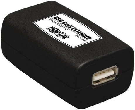 Tripp Lite 1-Port USB над Extender CAT5 / CAT6, предавател и приемник, до 150 метри, црна