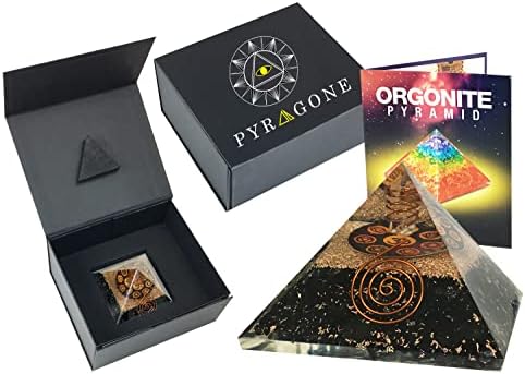 Црн турмалин оргон пирамида кристал позитивен генератор на енергија оргонит пирамида лековити кристали чакра камења реики медитација