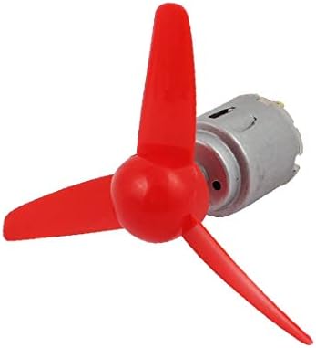 X-Ree R140 DC 9V 18000RPM мини електричен мотор W 3 Vanes Red Propeller за RC Model (R140 DC 9V 18000RPM мини мотор Eléctrico con 3 helices
