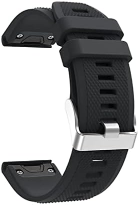 Buday Sport Silicone Watchband Strap за зглобот за Garmin Fenix ​​6x 6 6s Pro 5x 5 5s Plus 3 3HR 20 22 26mm EasyFit Брзо издание Вирст