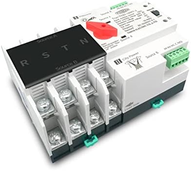 1pcs 2p 3p 4p DIN Rail ATS за PV и инвертер Двојна моќност автоматски префрлувачи на селектор за трансфер 63A 100A 125A