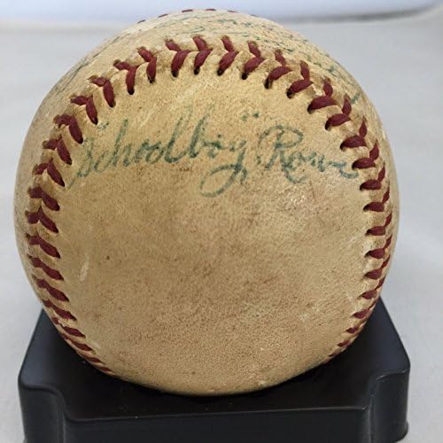 Ретки 1940 Ученик Роу Еден Потпишан Игра Користи Ал Хариџ Бејзбол JSA Авто-MLB Игра Користи Бејзбол