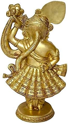 Прекрасна занаетчиство на мала статуа на богот на Шринатџи во месинг метал дизајн од Бахрат Хаат БХ00019