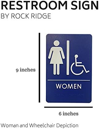 Направено во САД | Знаци за тоалети за мажи и жени, знаци на врата во согласност со бањата АДА за канцеларии, бизниси, ресторани