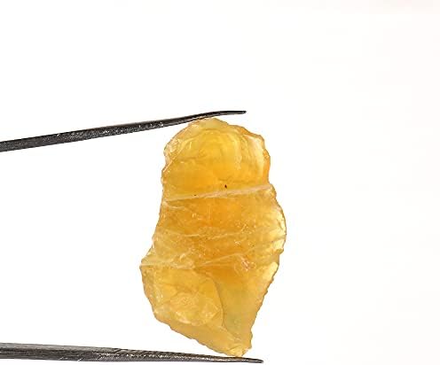 GemHub 16 CT груб жолт опал камен за заздравување, обвивка од жица, правење накит лабав скапоцен камен