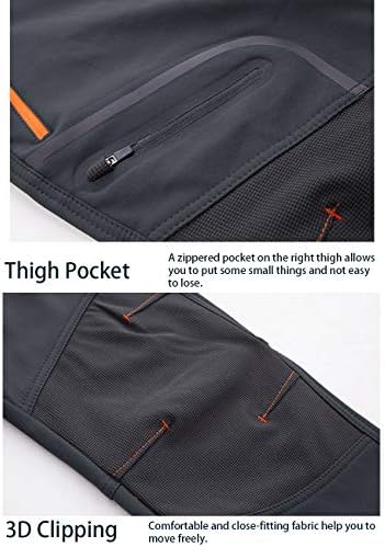 Еклентсон Менс Зимски Надворешни Меки Панталони Обложени Со Руно Со Џебови Од Патент
