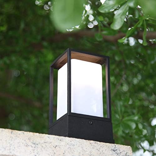 MXIAOXIA FENCE светла, квадратна LED колона за ламби за палуба за внатрешно осветлување водоотпорна вила LED wallид по столб светла