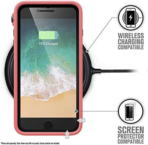 Катализатор за Iphone 8 Плус Случај Шок Доказ Заштита Од Удар, Со Рачен Ремен Лента Солиден Случај Компатибилен со iPhone 7 плус, Безжично