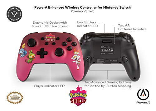 PowerA Подобрена Безжичен Контролер За Nintendo Прекинувач-Одг Штит