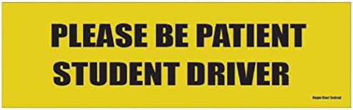 Комплет од 3 Ве Молиме Бидете Трпеливи Студентски Знак За Безбедност На Возачот Налепница За Браник На Возилото Налепница За Знак За Автомобил