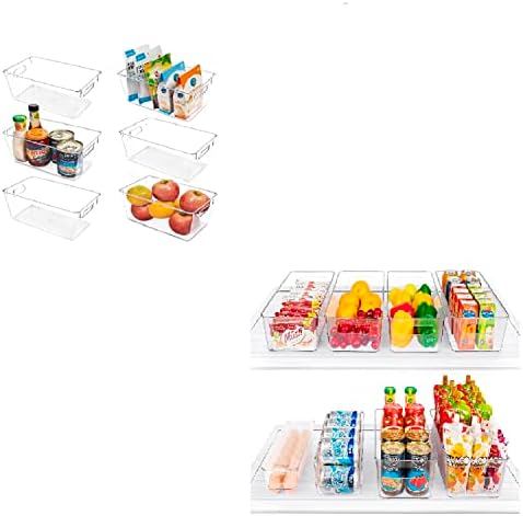 Втопмарт 6 парчиња канти за складирање храна и 8 пакувања организатор на фрижидер