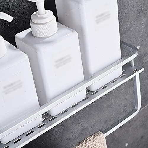 Deorbob Space Aluminum Baly Prine Sholf Sholf Shampoo Soap Cosmetic Solices со кула закачалка кујна за складирање решетката за складирање на