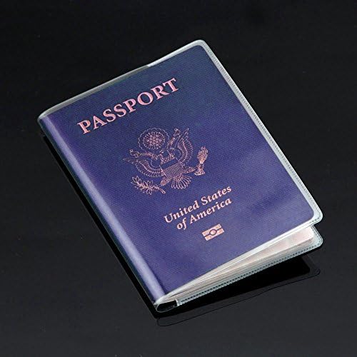 Ouffeel 5 парчиња Замрзната Пластична Покривка За Пасош Заштитник за Пасош+10 парчиња Чист Пластичен Држач за КРЕДИТНА Картичка ЗА