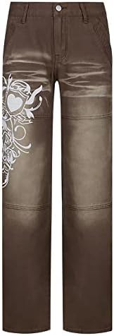 Оиолој со џебови панталони женски есенски работен појас широко носач тексас, пантолона, долга рипстоп цврсти редовни салони