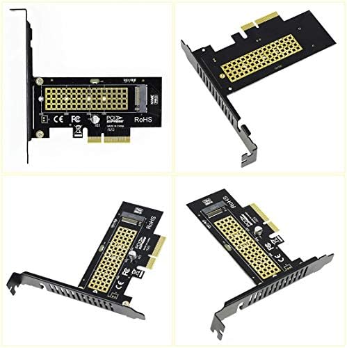 JEYI SK4 Плус M. 2 NVMe SSD НА PCIE 3.0 X4 Адаптер Картичка М Клуч за 2230 2242 2260 2280 SSD PCI-Е X8 X16 Ладење Ладење Морска Ајкула
