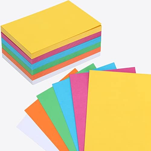 300 компјутери обоени празно индекс картички за белешки разновидни неонски бои празни флеш картички Шарени студија за белешки за тревога за