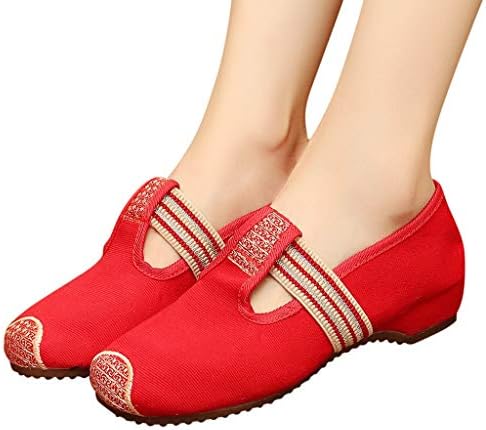 Папучи слајдови за жени жени папучи летни женски танцувачки чевли плитки единечни чевли меко дно извезени сандали жени флип флоп сандали чевли