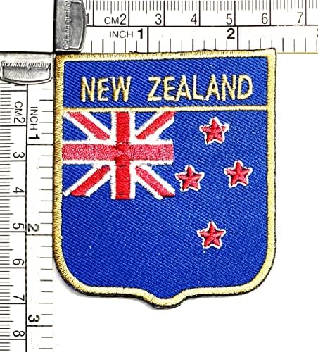 Кленплус 3 парчиња. 2. 6Х2, 3 ИНЧИ. Нов Зеланд Знаме Лепенка Земја Знаме Везена Апликација Амблем Униформа Воена Тактичка Железо На Шие