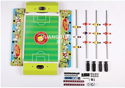Fifor Kids Mini Tabletop Фудбалска игра, игра во затворен фосбол, со 2 топки, електронски LED табла за LED, развијте логично размислување, способност