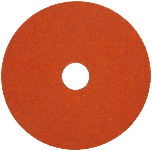 Нортон SG Blaze F980 Абразивен диск, поддршка од влакна, керамички алуминиум оксид, дијаметар од 7/8 арбор, 5, ренде 24
