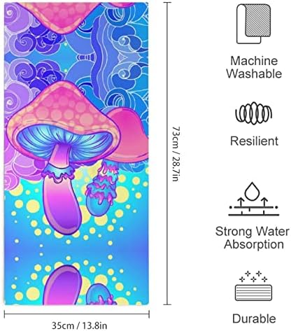 Магични шарени печурки микрофибер рачни крпи Супер абсорбента крпа Брзо суво миење на миење садови
