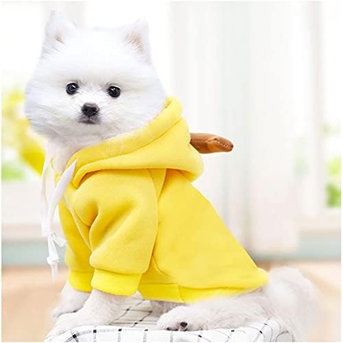 Џемпер за кучиња мачки со средна големина летен пуловер облека, кошула, погодна за кучиња облека со две нозе, миленичиња loveубов со кадифени
