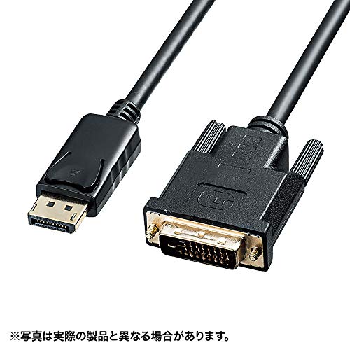 Sanwa Снабдување KC-DPDVA30 DisplayPort До DVI Конвертор Кабел, 9.8 стапки, Црна