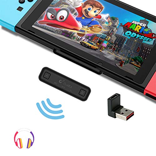 Gulikit Пат Воздух Bluetooth Адаптер За Nintendo Прекинувач / Прекинувач Lite PS4 КОМПЈУТЕР, Двоен Тек Bluetooth Безжичен Аудио Предавател