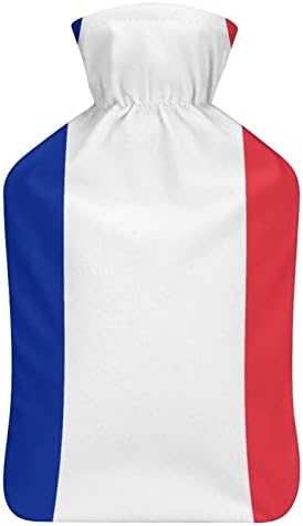 Знаме на франција Шише Со Топла Вода 1000мл со Мек Капак Отстранлив Топол Ладен Пакет Вреќа За Вбризгување Вода За Рачни Стапала Потопол