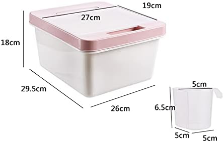 Ерверф запечатена корпа од ориз 20 кг кутија за складирање ориз домаќинство кујна кујна за складирање на влага од брашно, 1829.526 см