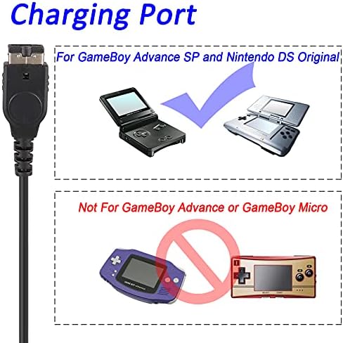 USB Кабел ЗА Полнач За Напојување За Nintendo Gameboy Advance SP/Nintendo DS, Кабел За Кабел за Полнач од 3,9 стапки За Gba SP/NDS