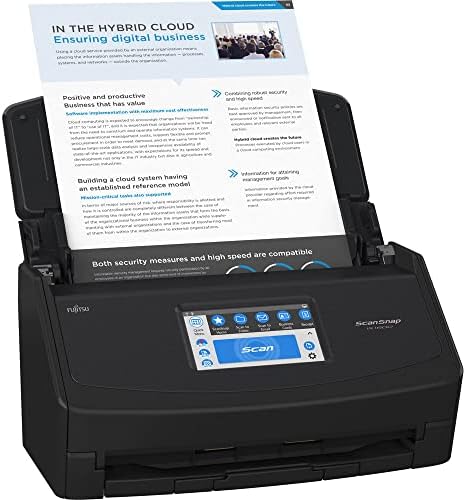Скенирање iX1600 Делукс Боја Дуплекс Документ Скенер Со Adobe Acrobat Dc Pro За Mac И КОМПЈУТЕР, Црна
