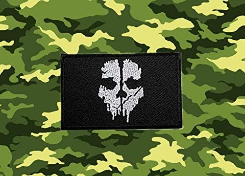 Call of Duty Ghost Skull везена декоративна лепенка