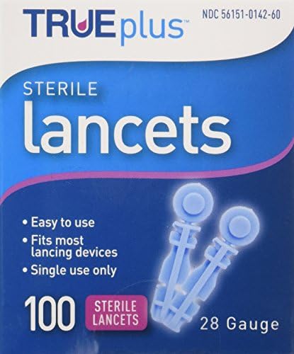 TruePlus стерилни ланцети, 28 мерачи, 100 брои - 2 пакувања