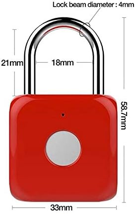 CDYD USB за полнење на отпечатоци од отпечаток, паметен притисок за заклучување на металот за заклучување на метал за теретана за шкафче врата торба за торбички за баг?