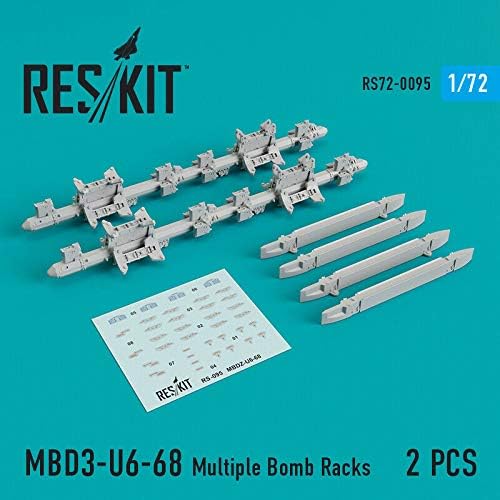 Reskit RS72-0095-1/72-смола MBD3-U6-68 повеќе детали за лавици за бомби