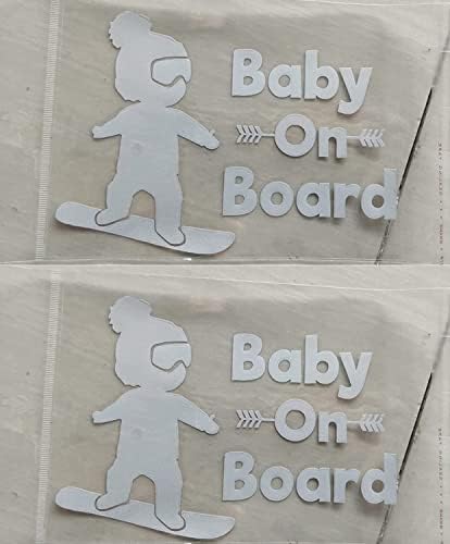 СМ Богатство 2 пакет - Рефлектирачко Бебе На Одборот Знак Симпатична Налепница Налепница Предупредување За Безбедност Бебе Во