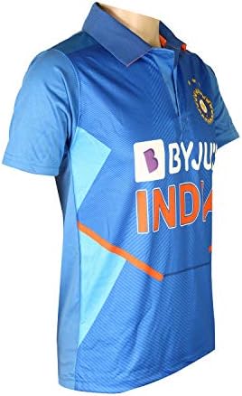 KD Cricket India Jersey Half Sleeve New Byju Team Uniform 2020-21 Деца и возрасни
