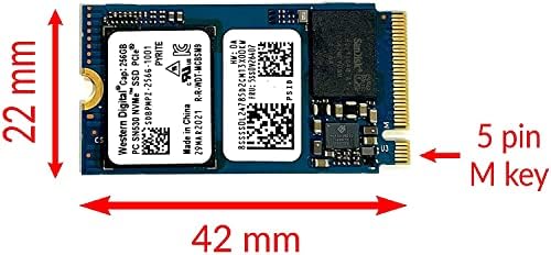 Oydisen WDC 256GB M.2 PCI-E NVME Внатрешен SN530 Solid State Drive 42mm 2242 Form Factor M Key, OEM пакет